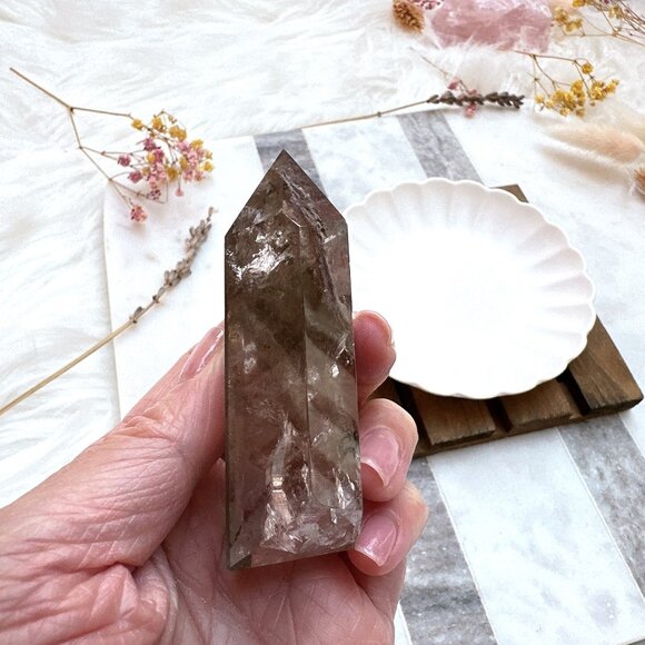 Garden Quartz Polished Point - Picture 4 of 9